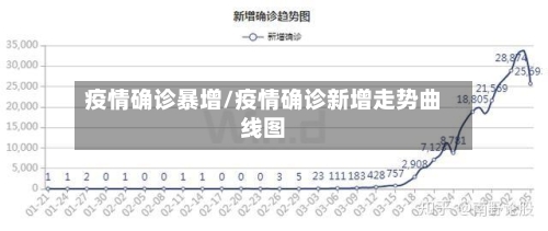 疫情确诊暴增/疫情确诊新增走势曲线图