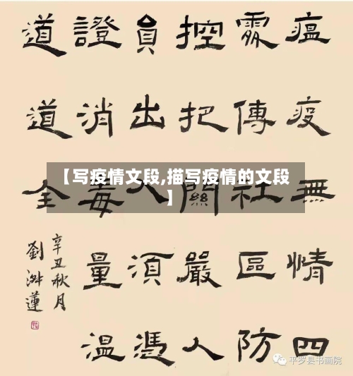 【写疫情文段,描写疫情的文段】