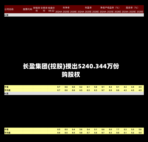 长盈集团(控股)授出5240.344万份购股权-第2张图片